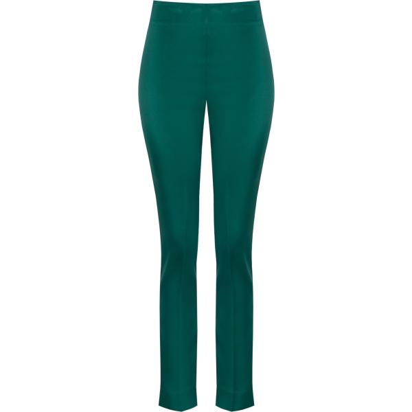 pantaloni skinny Rinascimento verde tinta unita