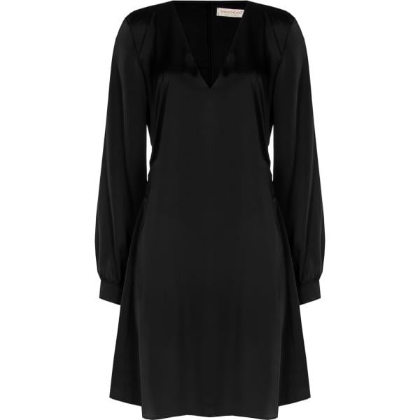 vestiti midi/longuette Rinascimento nero tinta unita