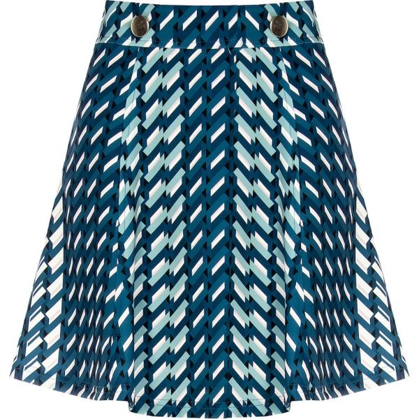 minigonne Rinascimento blu con stampe