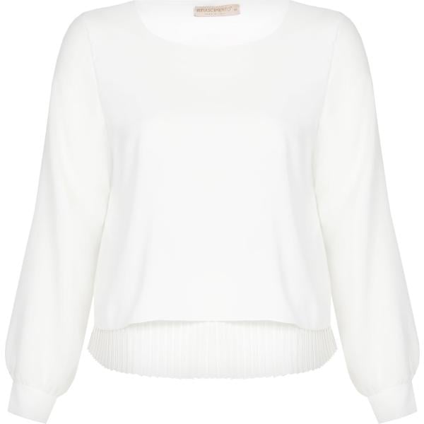 bluse Rinascimento bianco tinta unita