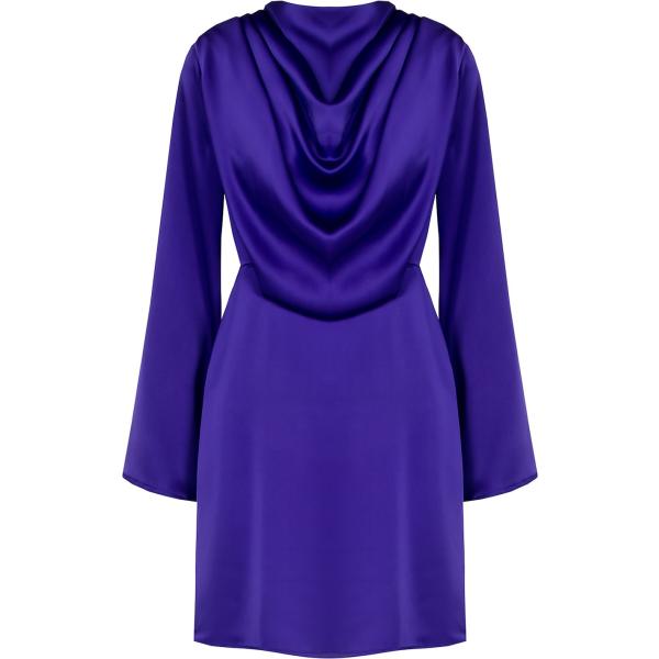 vestiti corti Rinascimento blu tinta unita