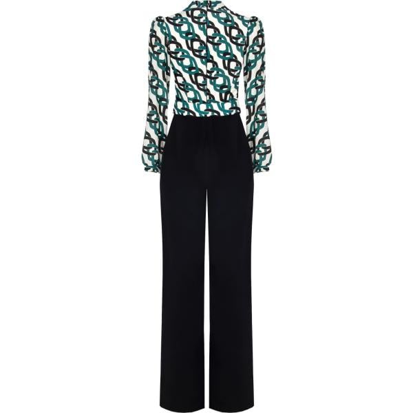 tute Rinascimento nero con stampe