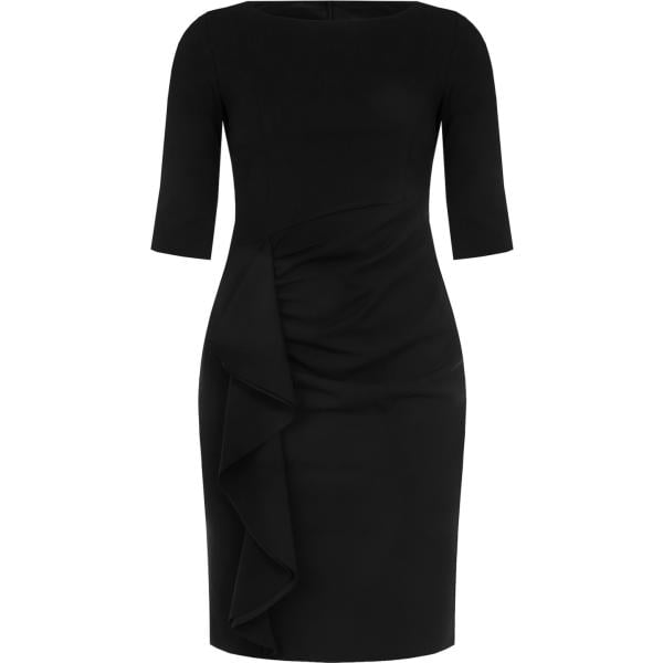 vestiti midi/longuette Rinascimento nero tinta unita