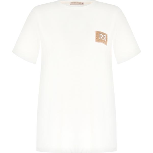 t-shirt Rinascimento bianco tinta unita