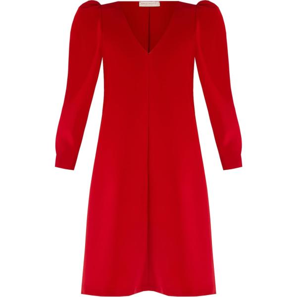 vestiti corti Rinascimento rosso tinta unita