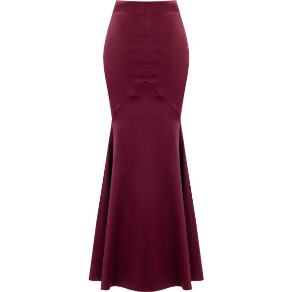 gonne lunghe Rinascimento rosso tinta unita