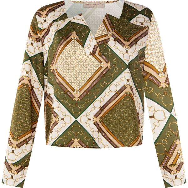 bluse Rinascimento multicolore con stampe