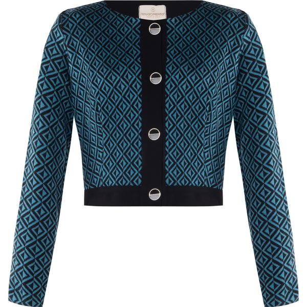 cardigans Rinascimento nero geometrica