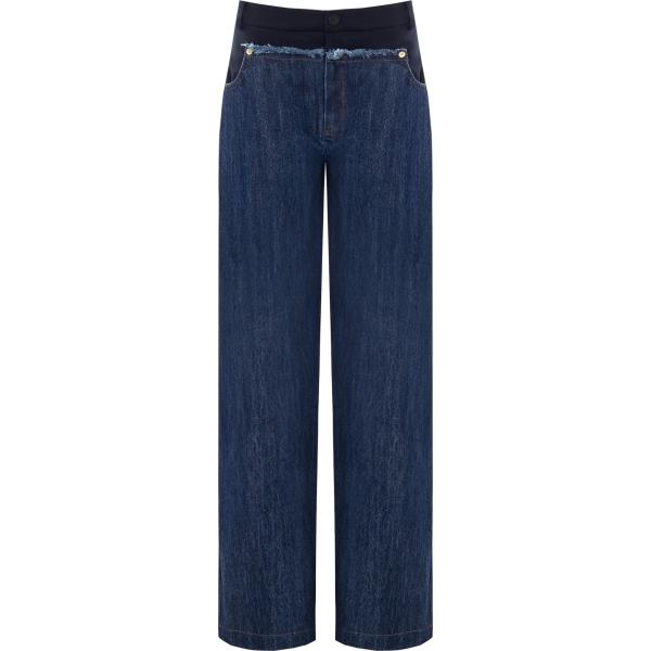 jeans Rinascimento blu tinta unita