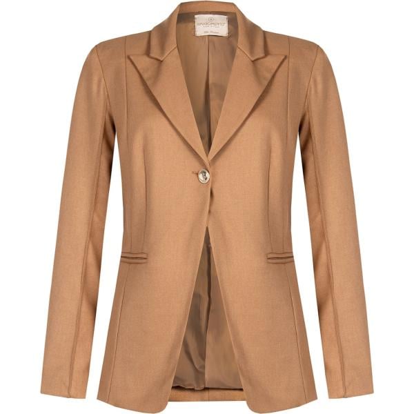 blazer Rinascimento marrone tinta unita