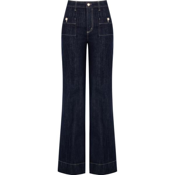 jeans Rinascimento blu tinta unita