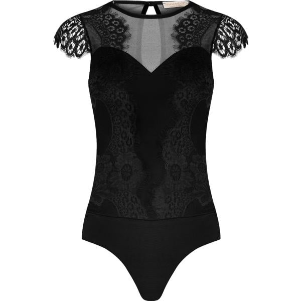 body Rinascimento nero tinta unita