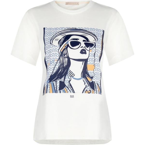 t-shirt Rinascimento bianco con stampe