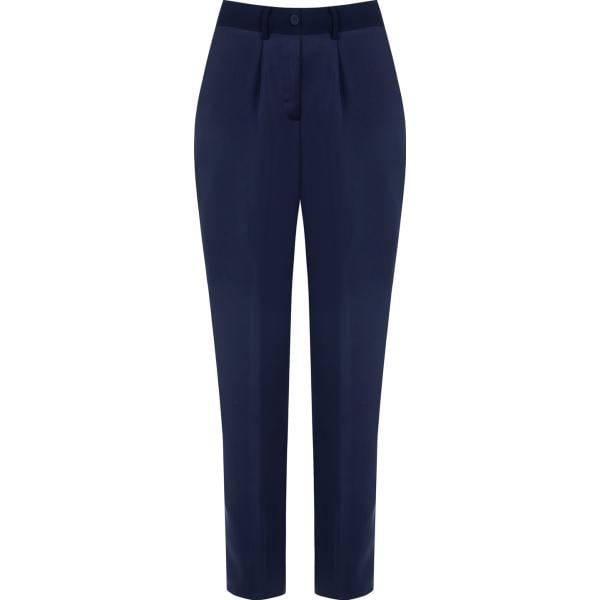 pantaloni Rinascimento blu tinta unita