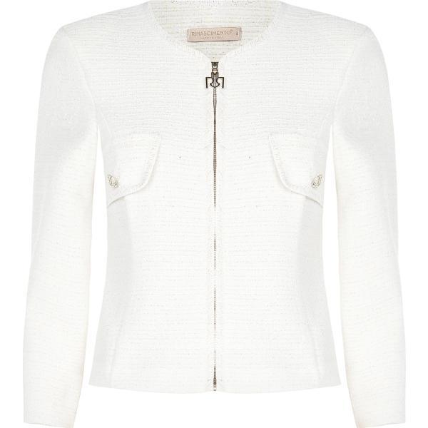 blazer Rinascimento bianco tinta unita