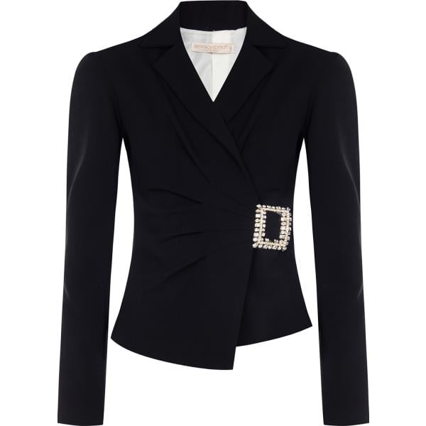 blazer Rinascimento nero tinta unita