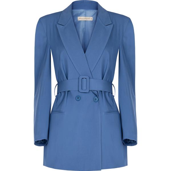 blazer Rinascimento blu tinta unita