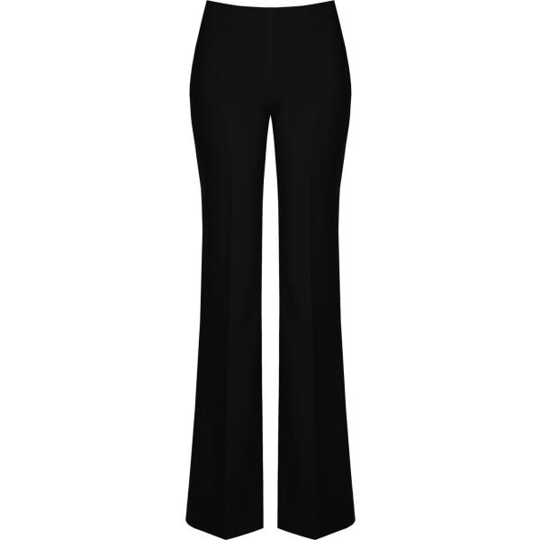 pantaloni a palazzo Rinascimento nero tinta unita