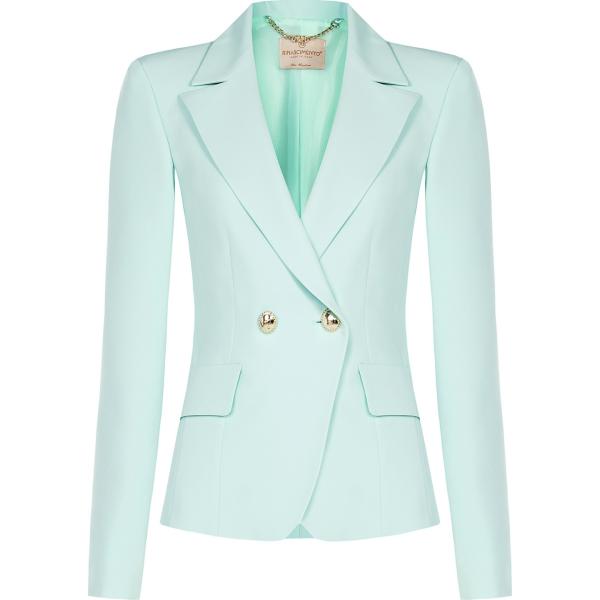 blazer Rinascimento blu tinta unita
