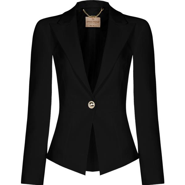 blazer Rinascimento nero tinta unita