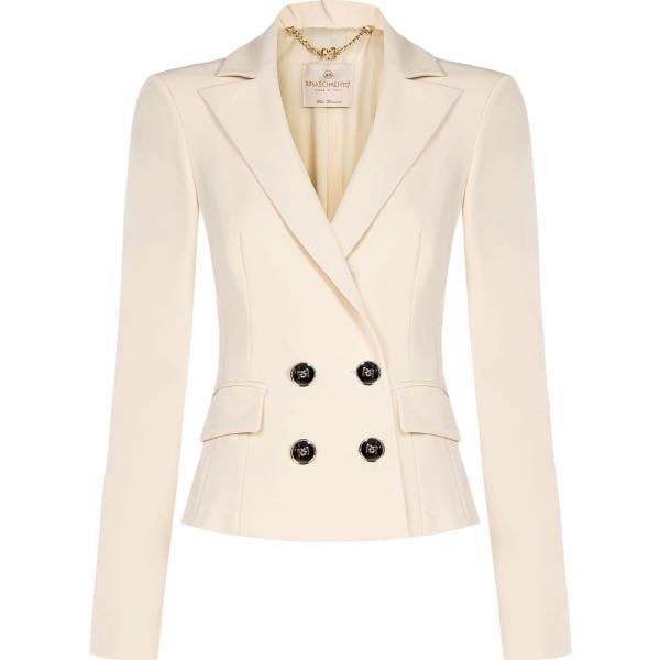 blazer Rinascimento bianco tinta unita