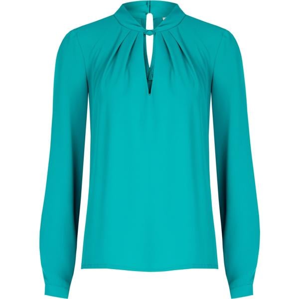 bluse Rinascimento blu tinta unita