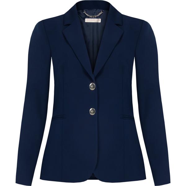 blazer Rinascimento blu tinta unita