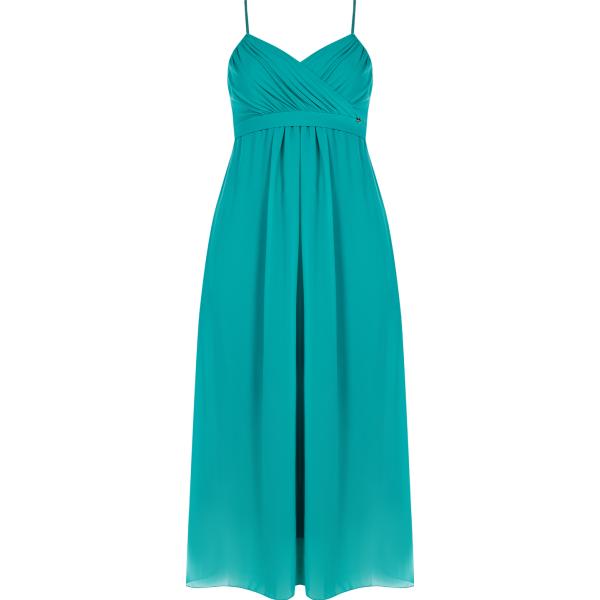 vestiti lunghi Rinascimento blu tinta unita