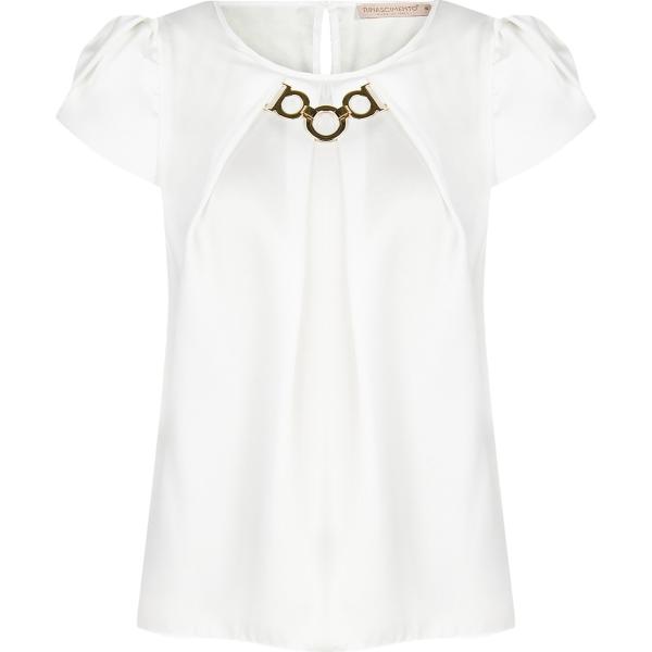 bluse Rinascimento bianco tinta unita