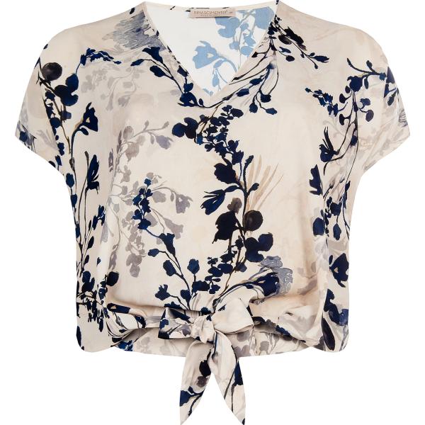 bluse Rinascimento bianco a fiori