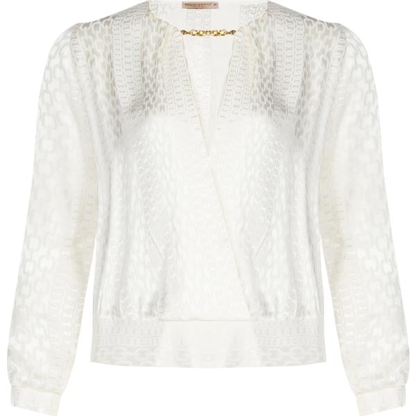 bluse Rinascimento bianco con stampe
