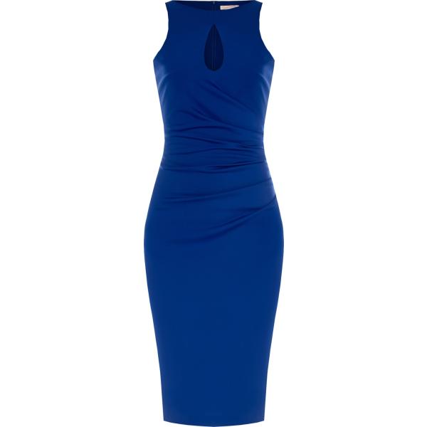 vestiti midi/longuette Rinascimento blu tinta unita