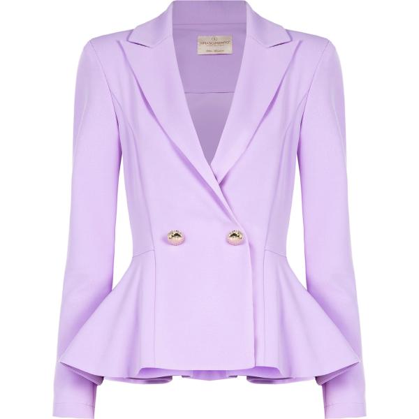 blazer Rinascimento viola tinta unita