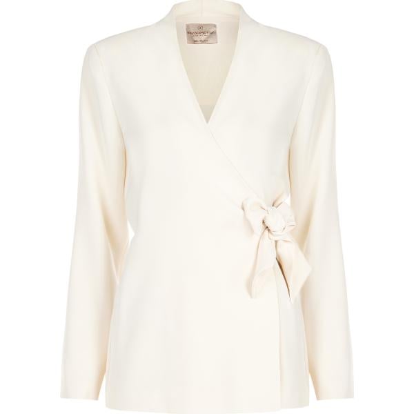 blazer Rinascimento bianco tinta unita