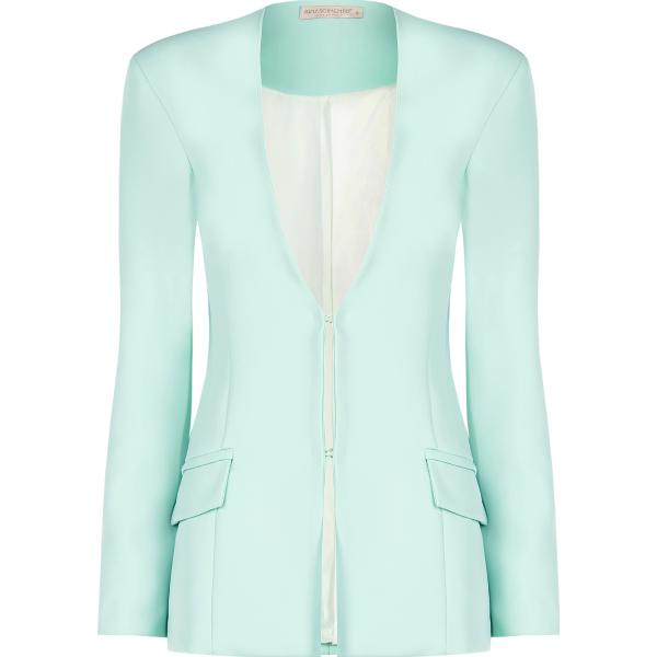 blazer Rinascimento blu tinta unita