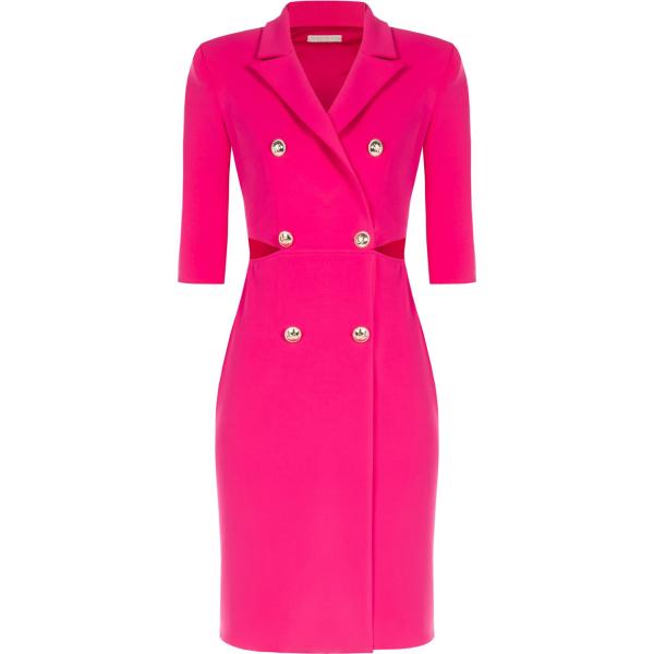 vestiti lunghi Rinascimento rosa tinta unita