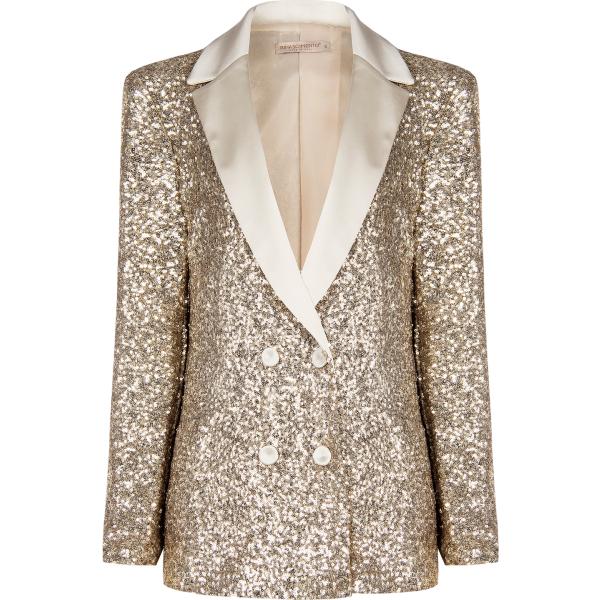 blazer Rinascimento marrone tinta unita