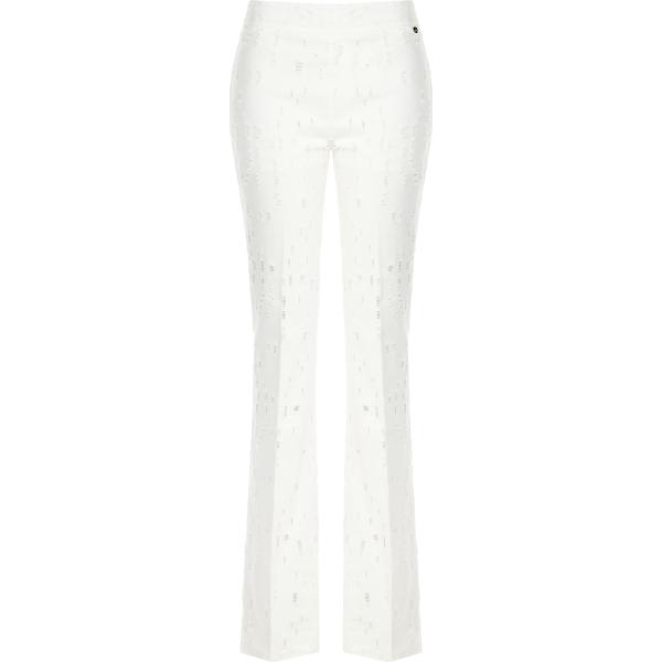 pantaloni Rinascimento bianco tinta unita
