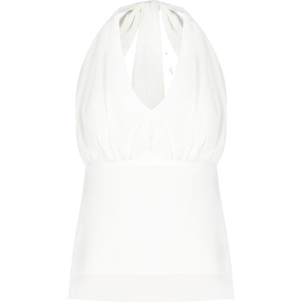 top Rinascimento bianco tinta unita