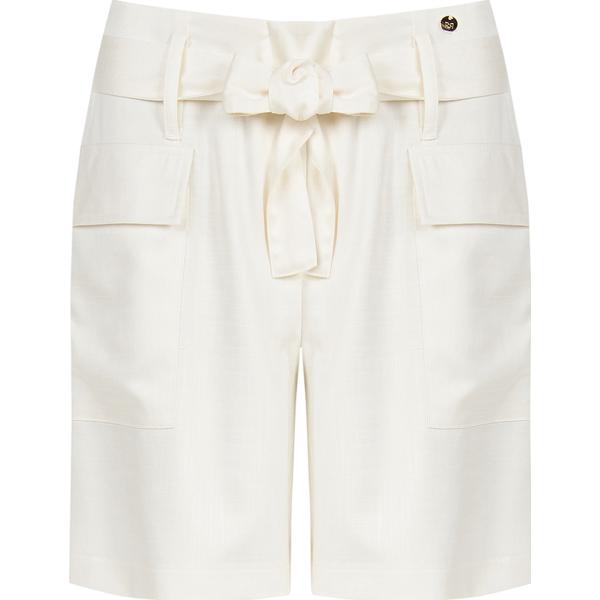 pantaloni corti Rinascimento bianco tinta unita