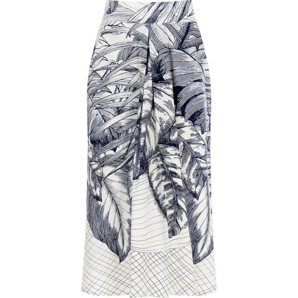 gonne Rinascimento grigio con stampe