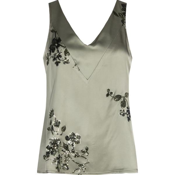 top Rinascimento bianco a fiori