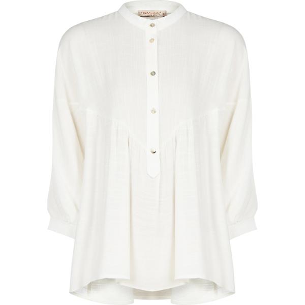 bluse Rinascimento bianco tinta unita