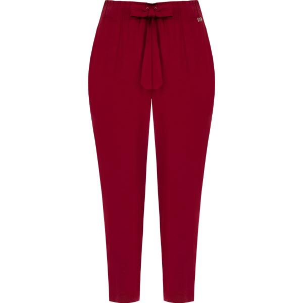 pantaloni Rinascimento rosso tinta unita