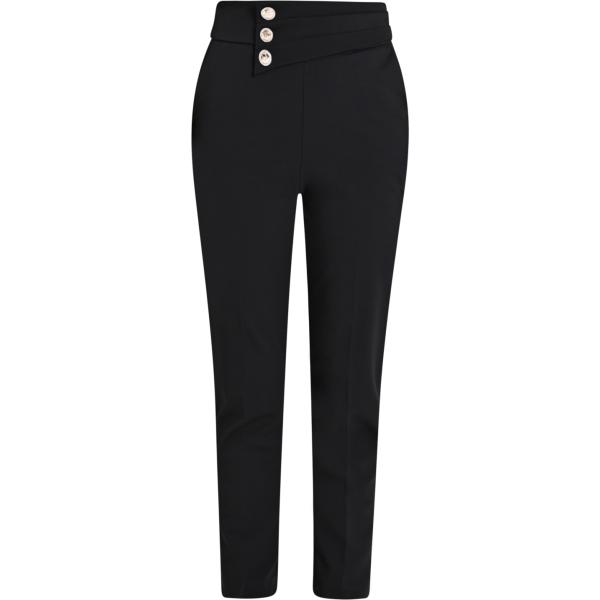 pantaloni Rinascimento nero tinta unita