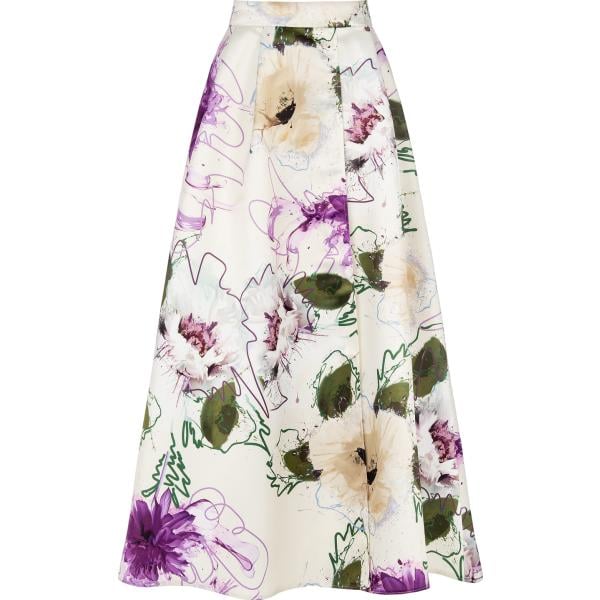 gonne Rinascimento bianco con stampe