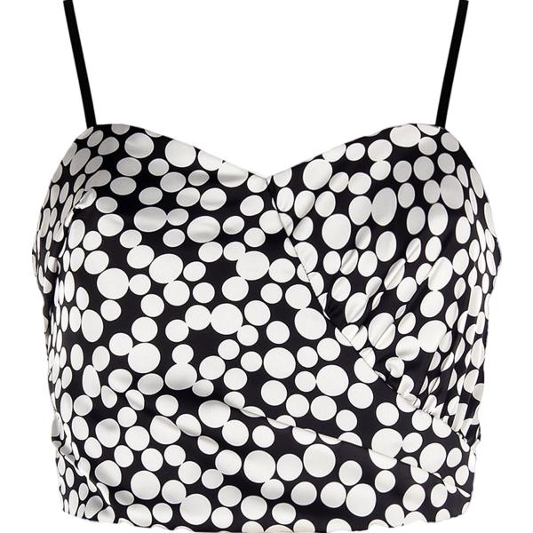top Rinascimento bianco a pois