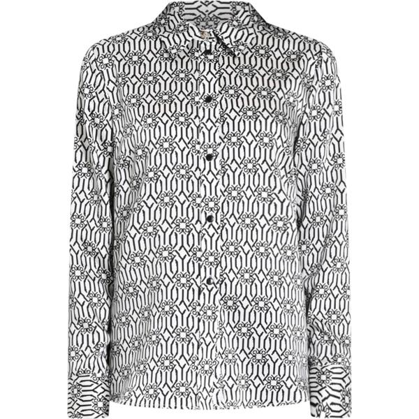 camicie Rinascimento bianco con stampe
