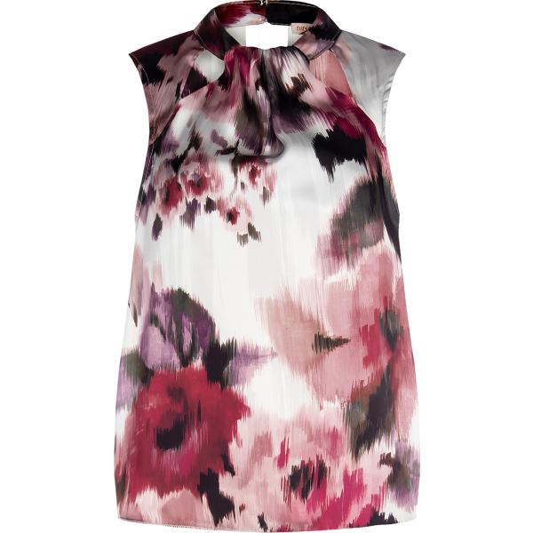 bluse Rinascimento bianco con stampe