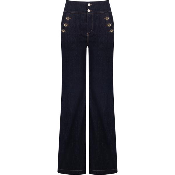 jeans Rinascimento blu tinta unita